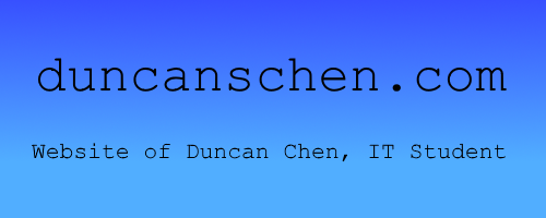 Duncan Chen's Default Website Image
